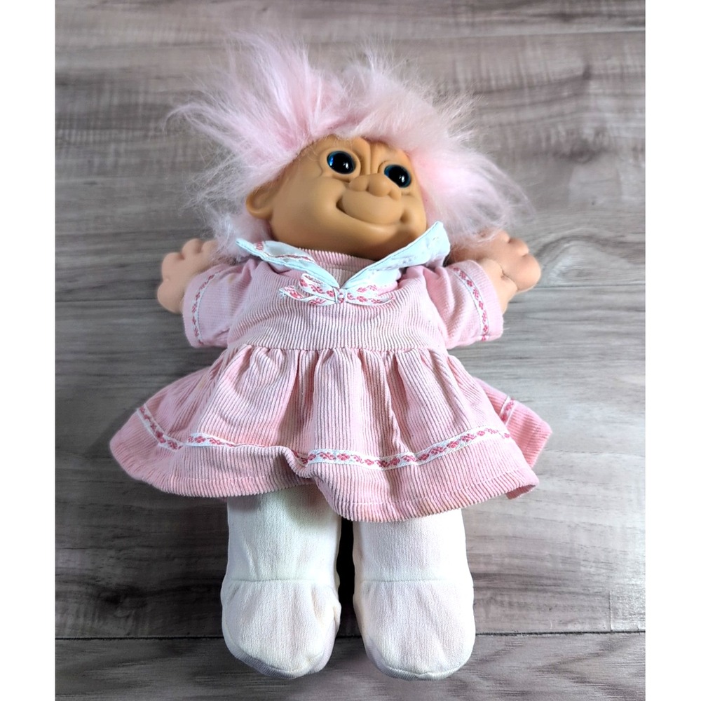 Russ Berrie Co. Troll Doll 2319 Pink Hair Outfit 12"